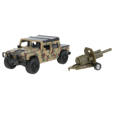Игрушка Машина Hummer h1 с пушкой Технопарк SB-18-09-H1+CANNON-WB 11